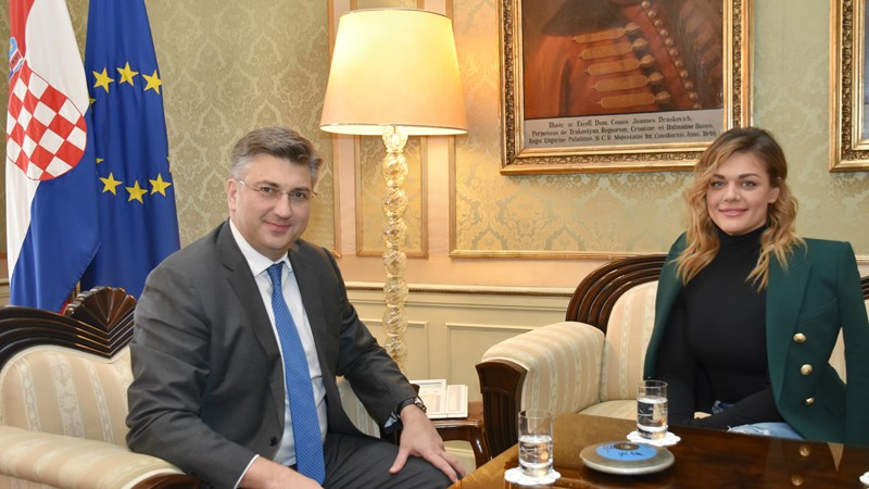Predsjednik Vlade Plenković primio Sandru Perković 